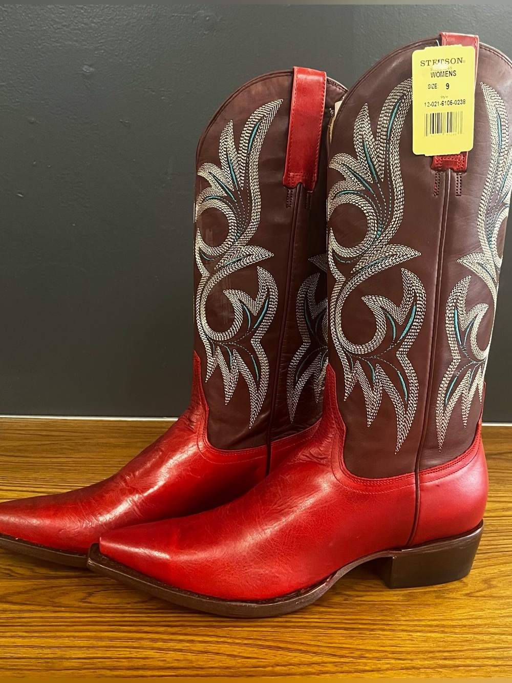 NIB Stetson Women’s Lauren Boots - Picture 2 of 9